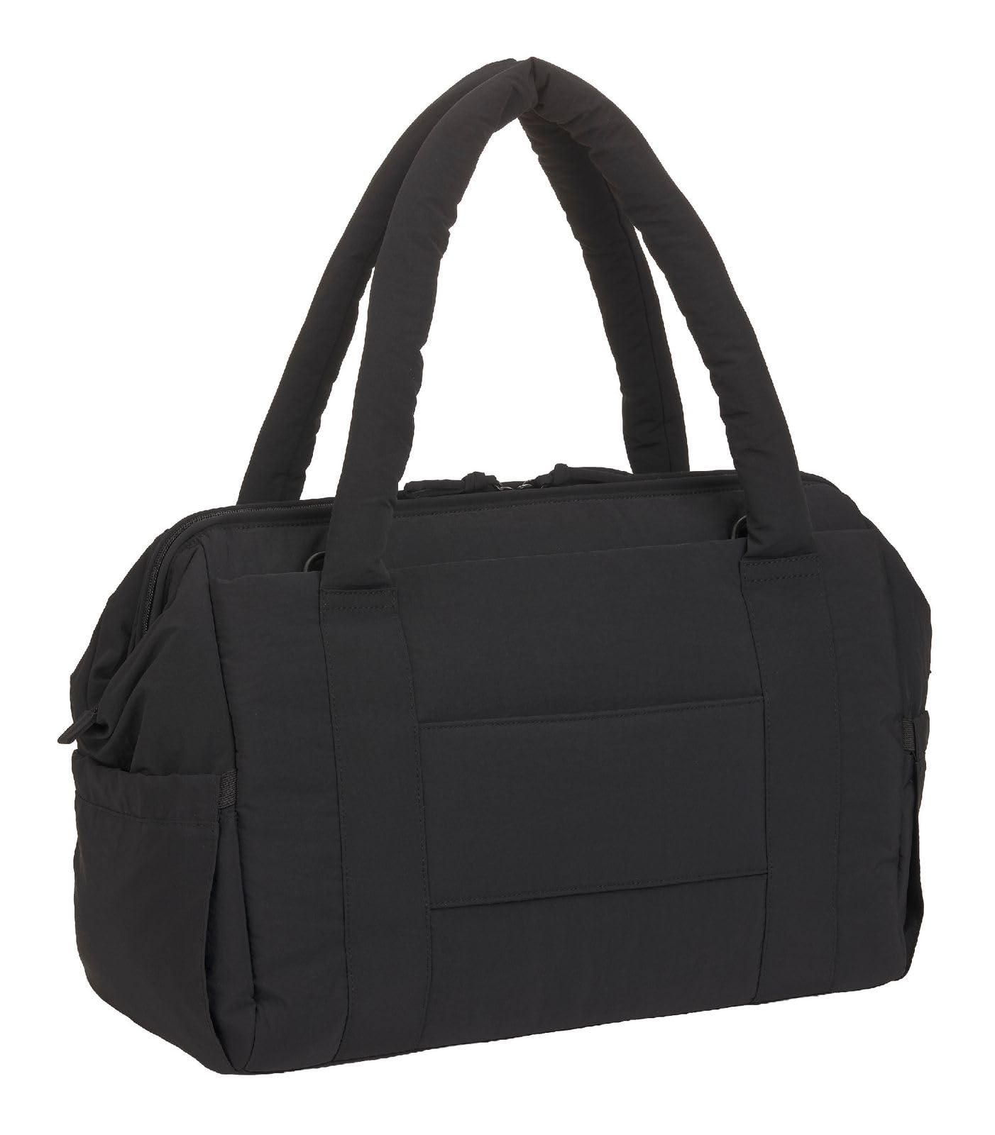 LÄSSIG Wickeltasche Schultertasche mit Laptopfach Yula Weekender Black schwarz