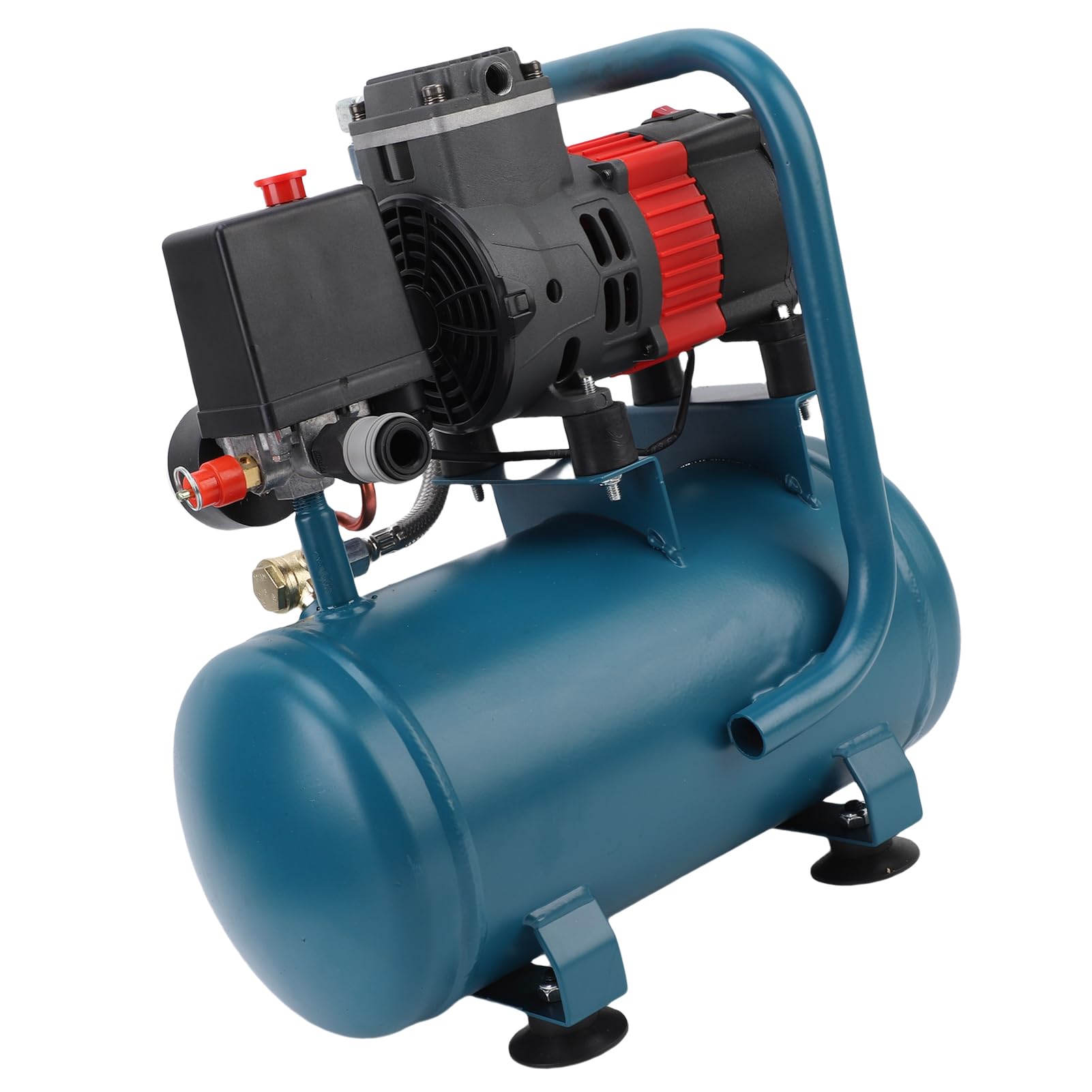 Fafeicy Compressore d'Aria Senza Fili Gonfiatore per Pneumatici Portatile Alimentato a Batteria Bassa rumorosità 65 Db 8 Bar di Pressione per Automobili e (Spina Europea)