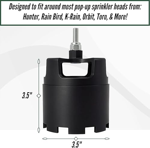 Miniatura 3 de Cortador de césped con cabezal de aspersor de 3.5 pulgadas - Accesorio de taladro inalámbrico para un fácil mantenimiento del césped  Recorta el