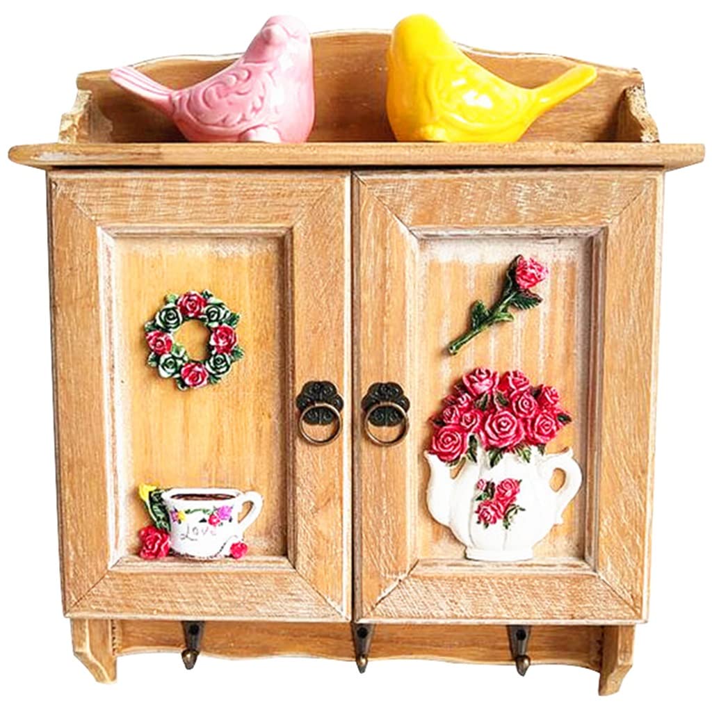XDgfjrCGKJ Country Retro Style Key Cabinet(Natural Color a)
