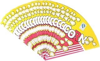 Amosfun 50pcs bicchieri di popcorn di carta sacchetto di cono di popcorn teatro popcorn snack bag contenitore di cibo per popcorn per la festa a casa ktv