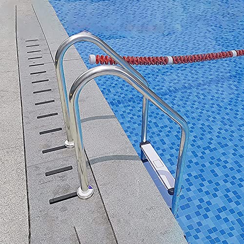 Escalera para piscina con 3 peldaños y pasamanos acero 304 miniatura 2