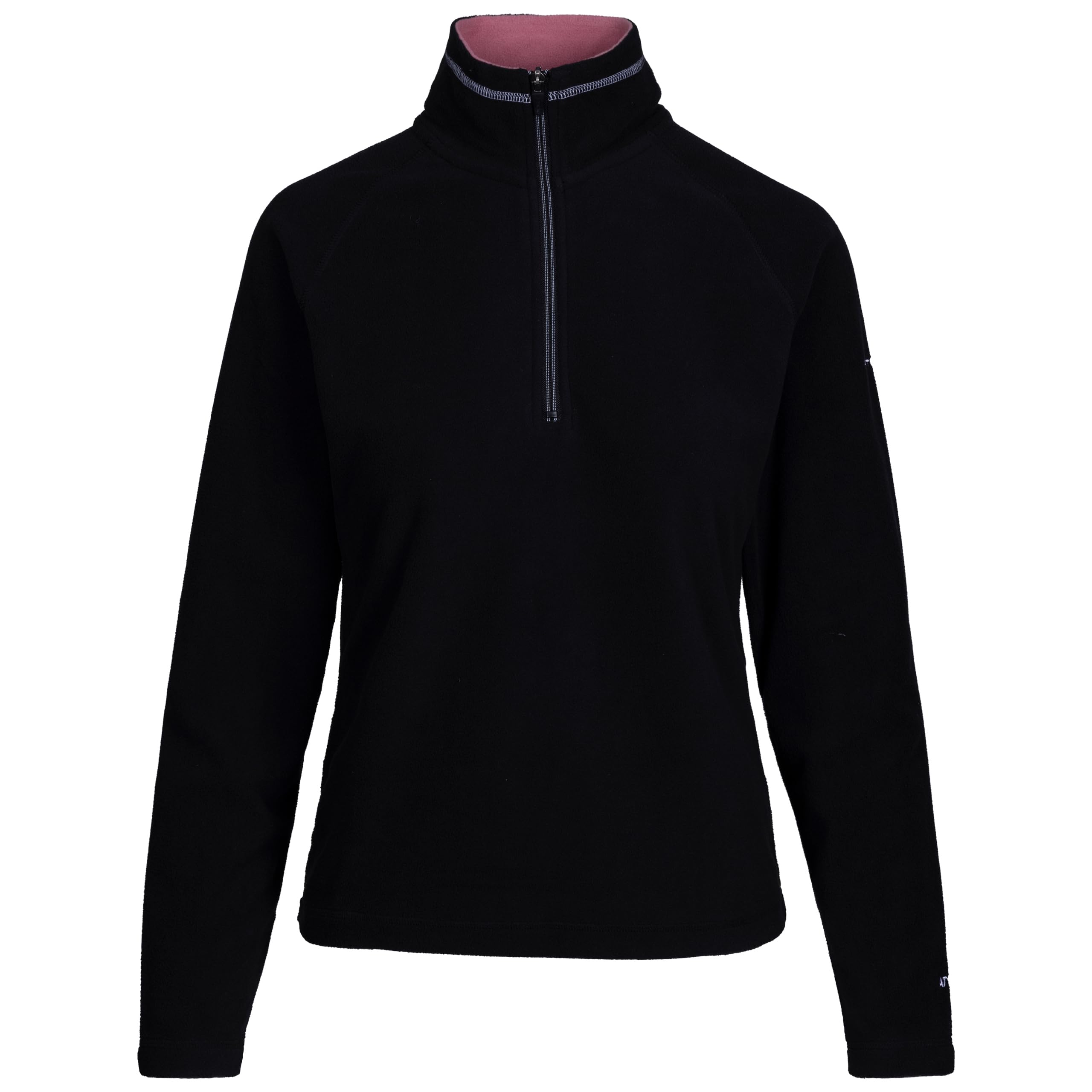 Trespass Womens Fleece Jacket Skylar - Microfleece, Airtrap, 1/2 Zip Neck, Contrast Inner Collar and Trims, Knitted, 100% Polyester