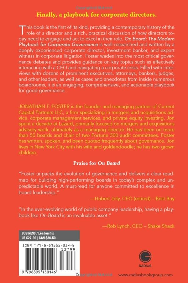 On Board: The Modern Playbook for Corporate Governance image 2 of 2 B0DLV73HPN
