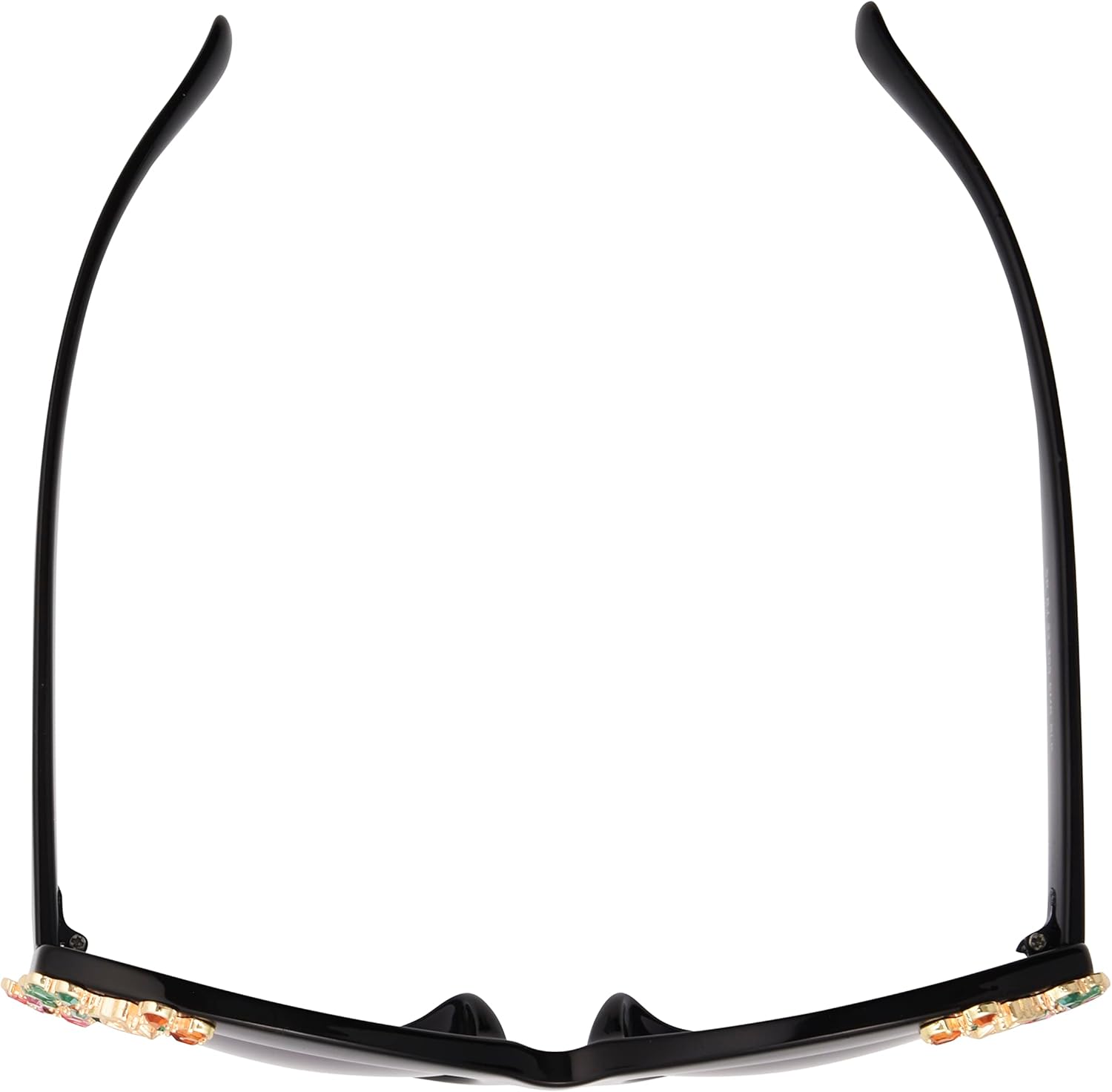 Betsey Johnson Women's Garden Party Sunglasses Round, Black, 141 mm - Image 4