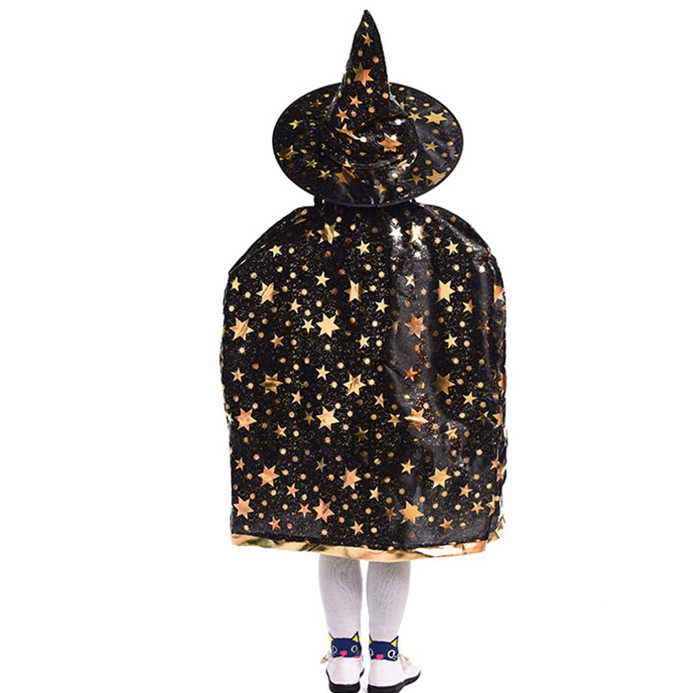 Abaodam Kids Halloween Five-Star Cloak Party Costume Creative Cosplay Cape for Children All-Size Comfortable Performance Dress-up - Image 3