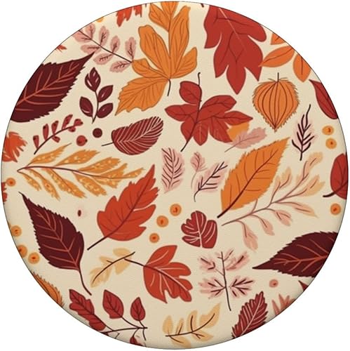 Miniatura 3 de I Love Autumn - Patrón de hojas de otoño PopSockets estándar PopGrip