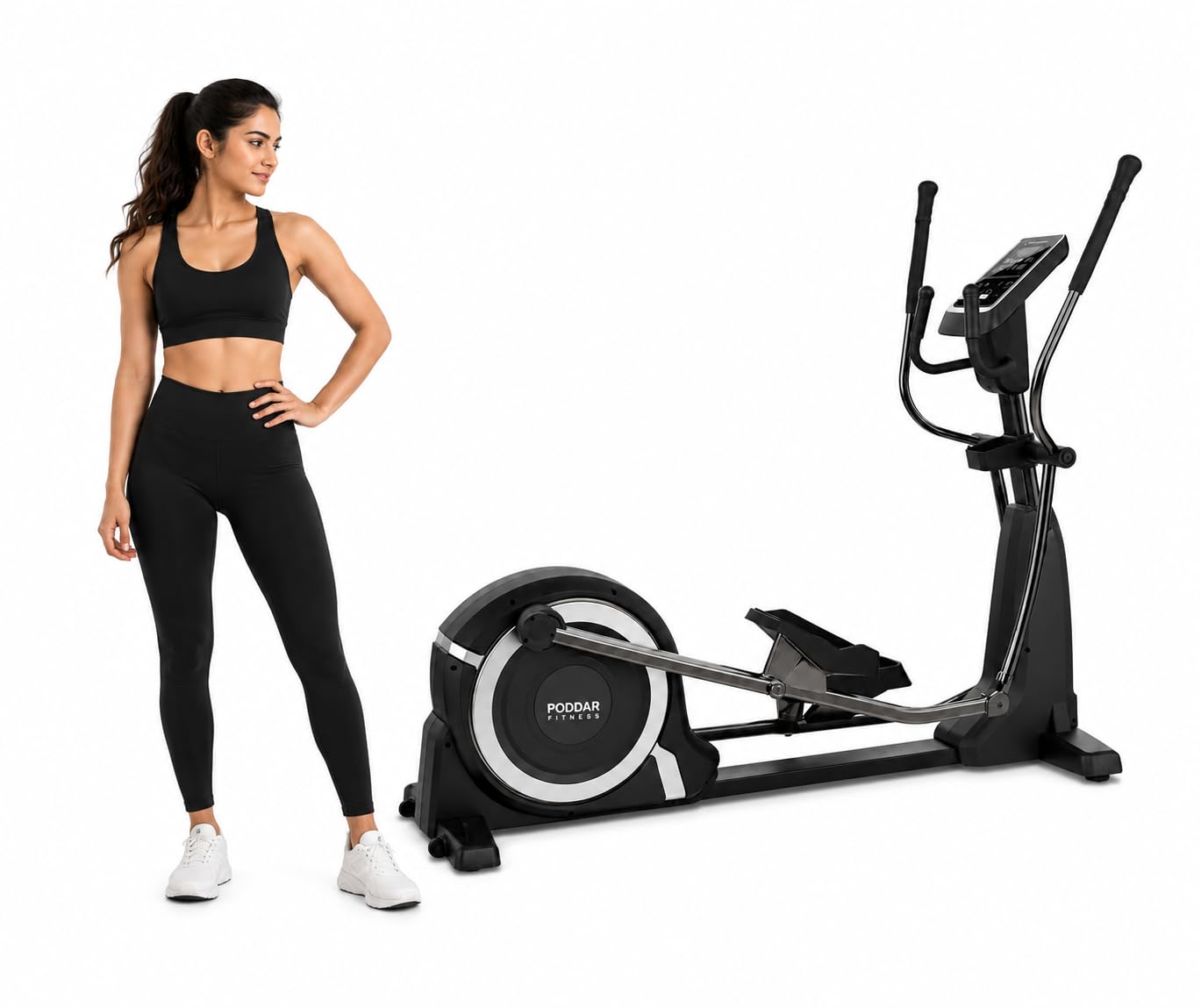 PL7700 Magnetic Cross Trainer Exercise Bike for Home & Gym | 16 Resistance Levels | Max User Weight 200KG | LCD Display | Heavy Duty Elliptical Trainer-image-49