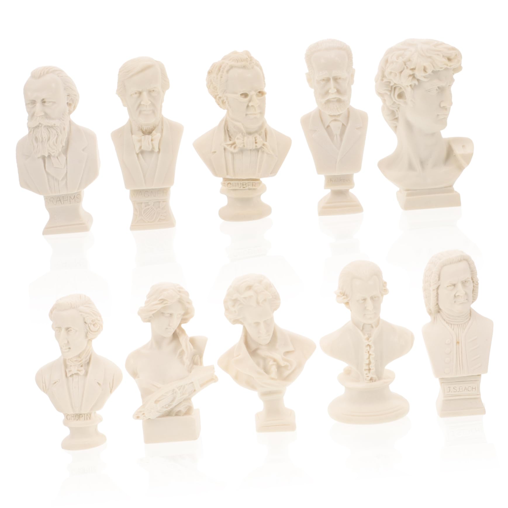 Figurines plâtre PLAFOPE 10 pièces pour pratique du dessin et croquis d'art