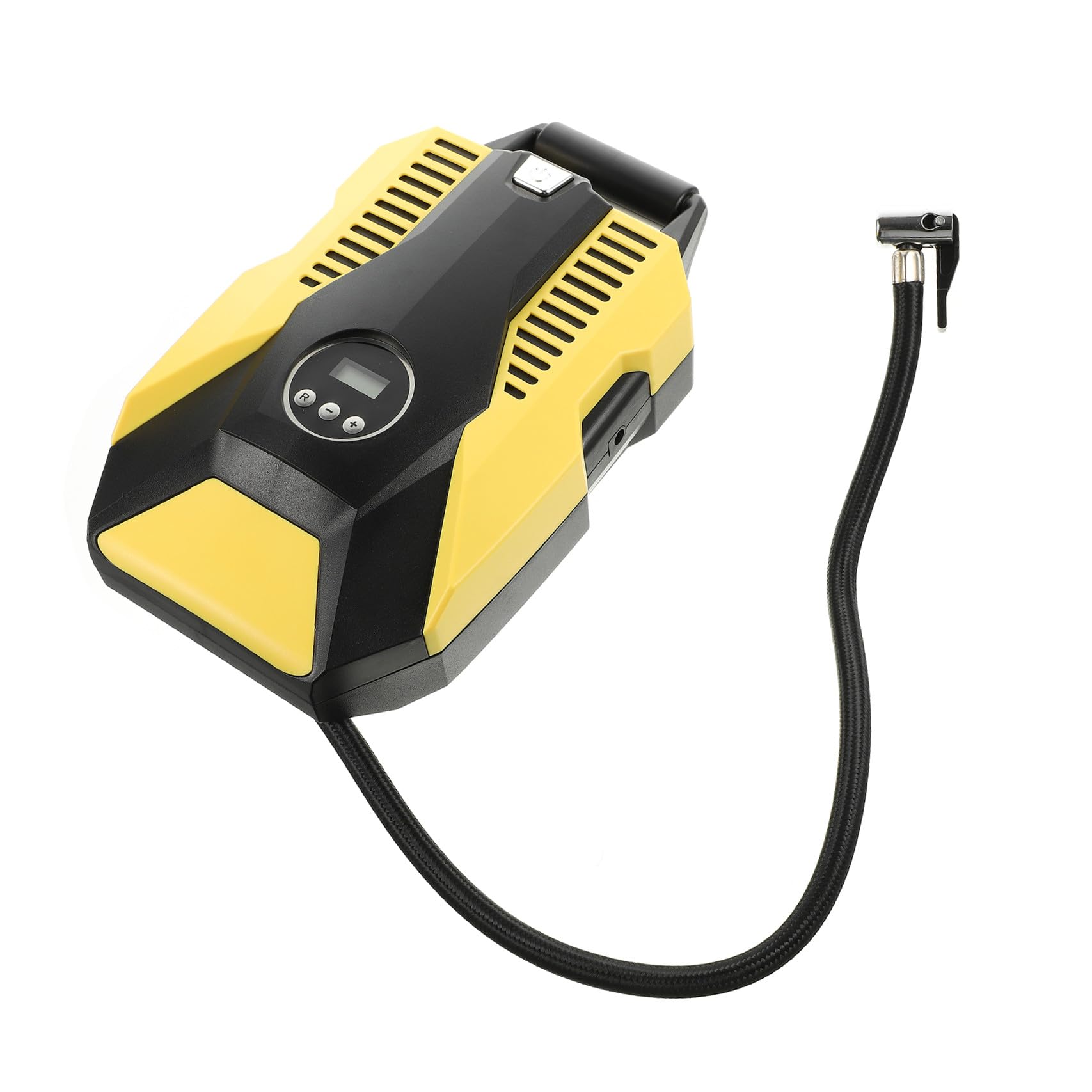 Amosfun Inflador Inteligente Portátil de Coche para Digital Neumáticos Material 12v con Bomba de Aire Automática y Pantalla Abs y Cobre, Presión Estable y Parada