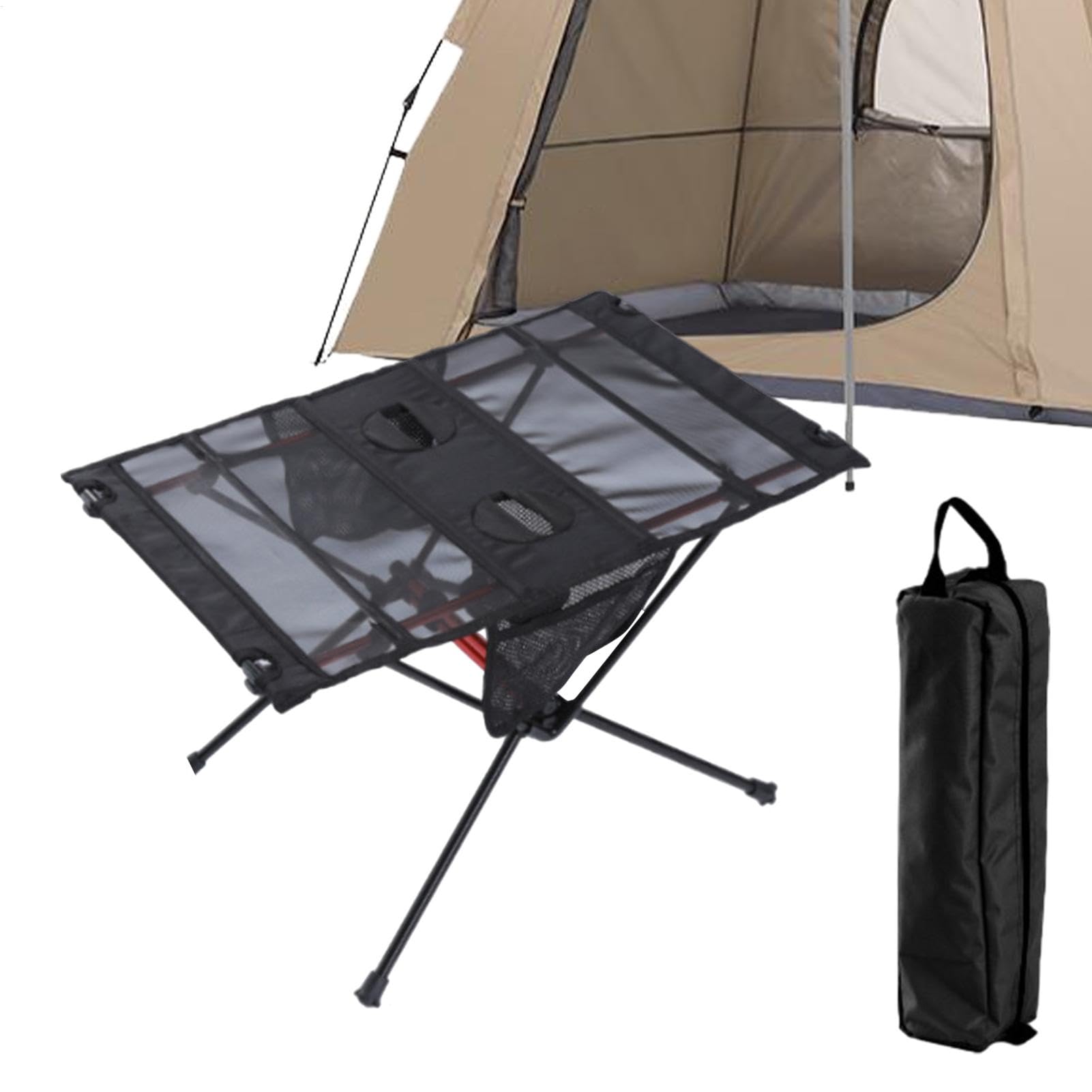 Tavolo da campeggio pieghevole | Tavolo da spiaggia pieghevole compatto portatile – Tavolino da campeggio tavolo pieghevole con borsa portaoggetti per campeggio, picnic, | Tavolo Per Barbecue Pieghevole Per Interno Esterno Terrazza Giardino Cortile Spiagg