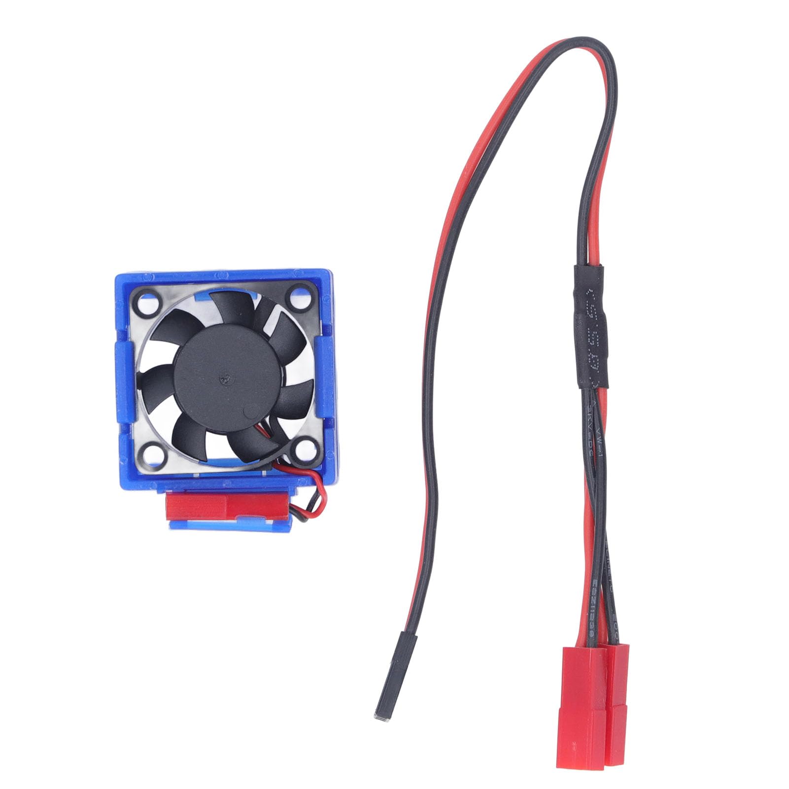Wentylator samochodowy RC, wodoszczelność IP44, radiator RC, szybki wentylator, zestaw wentylatora silnika RC do Traxxas Slash 4 × 4 VXL 1/10 RC Car (niebieski)