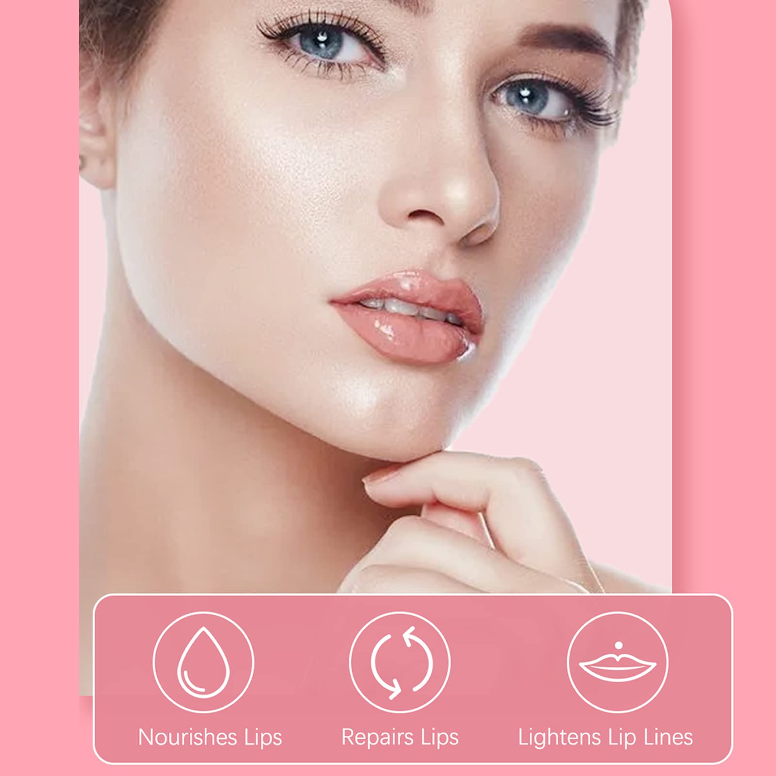 Lip Gloss Set,3PC Tinted Lip Balm Lip Oil Hydrating Non-Sticky Lip Glow Oil Lip Plumper Mirror Gloss Lip Stain, Moisturizing Cute Lipgloss Set Gift For Teenage Girl - Image 3