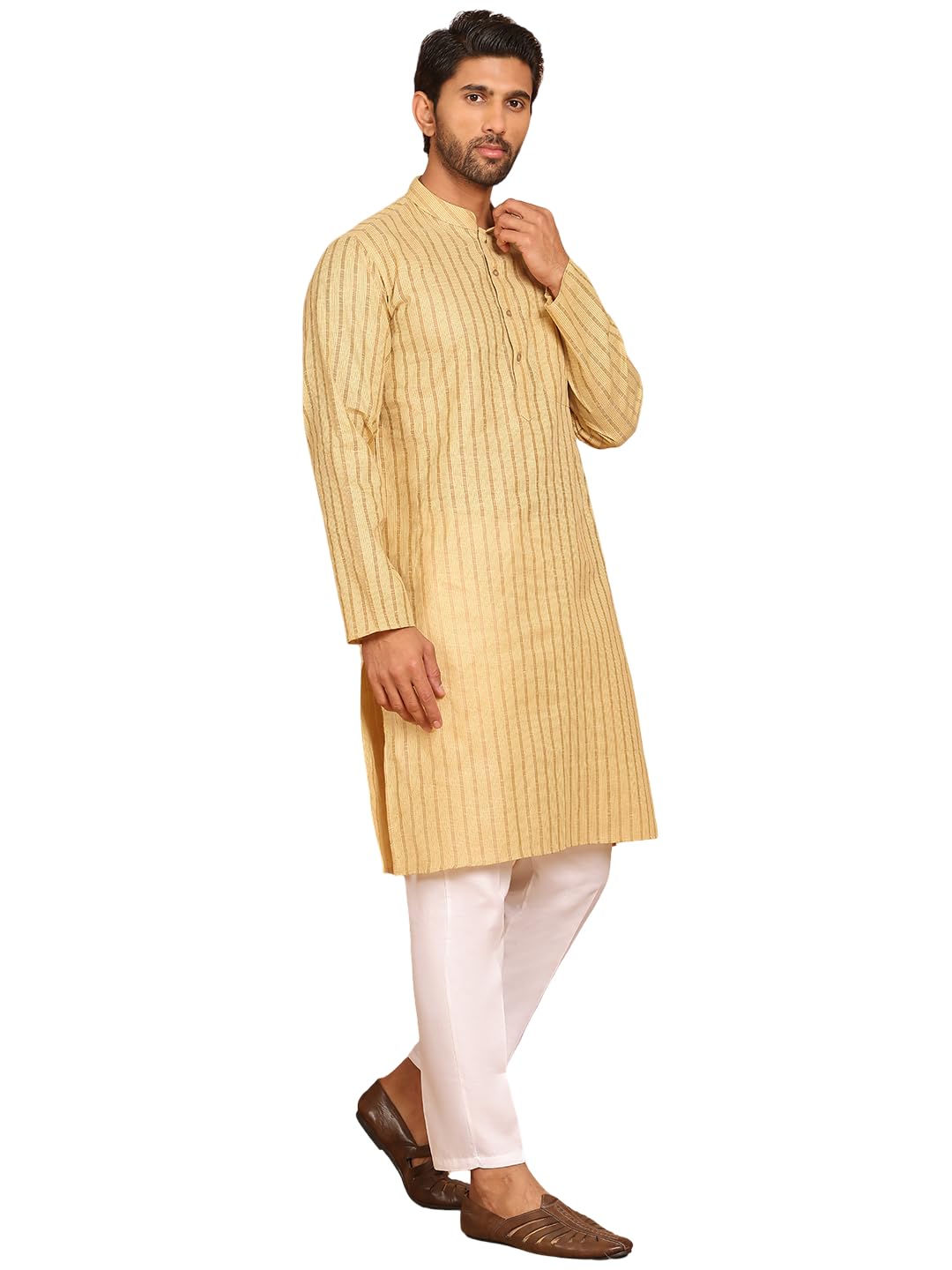 jompers Men's Cotton Striped Kurta Pyjama Set-picture-18
