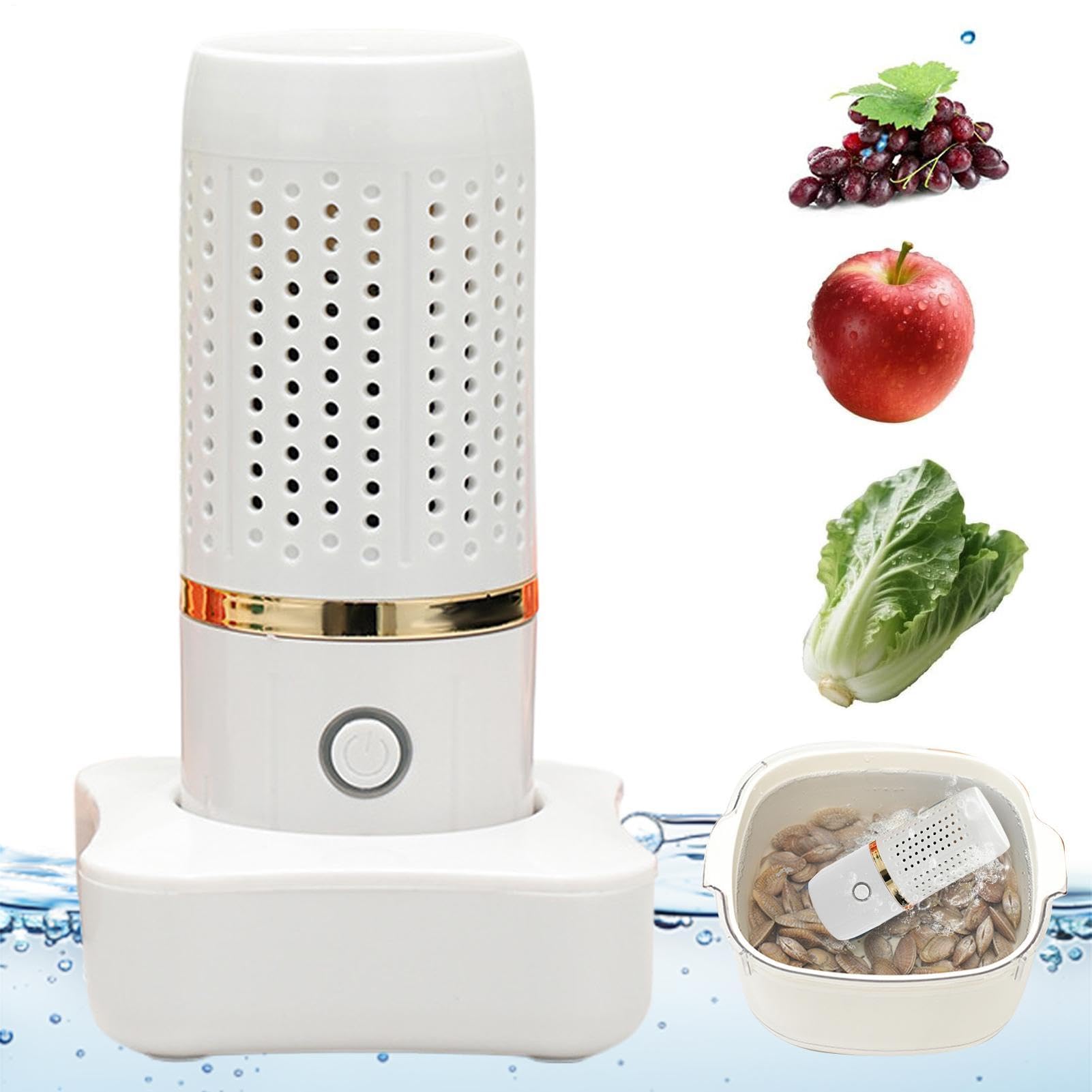 Fruit and Vegetable Washing Machine | Multifunctional USB Rechargeable Food Purifier | Kitchen Cleaning Machines | for Seafood, Rice Meat Food Cleaning Machine — view 10
