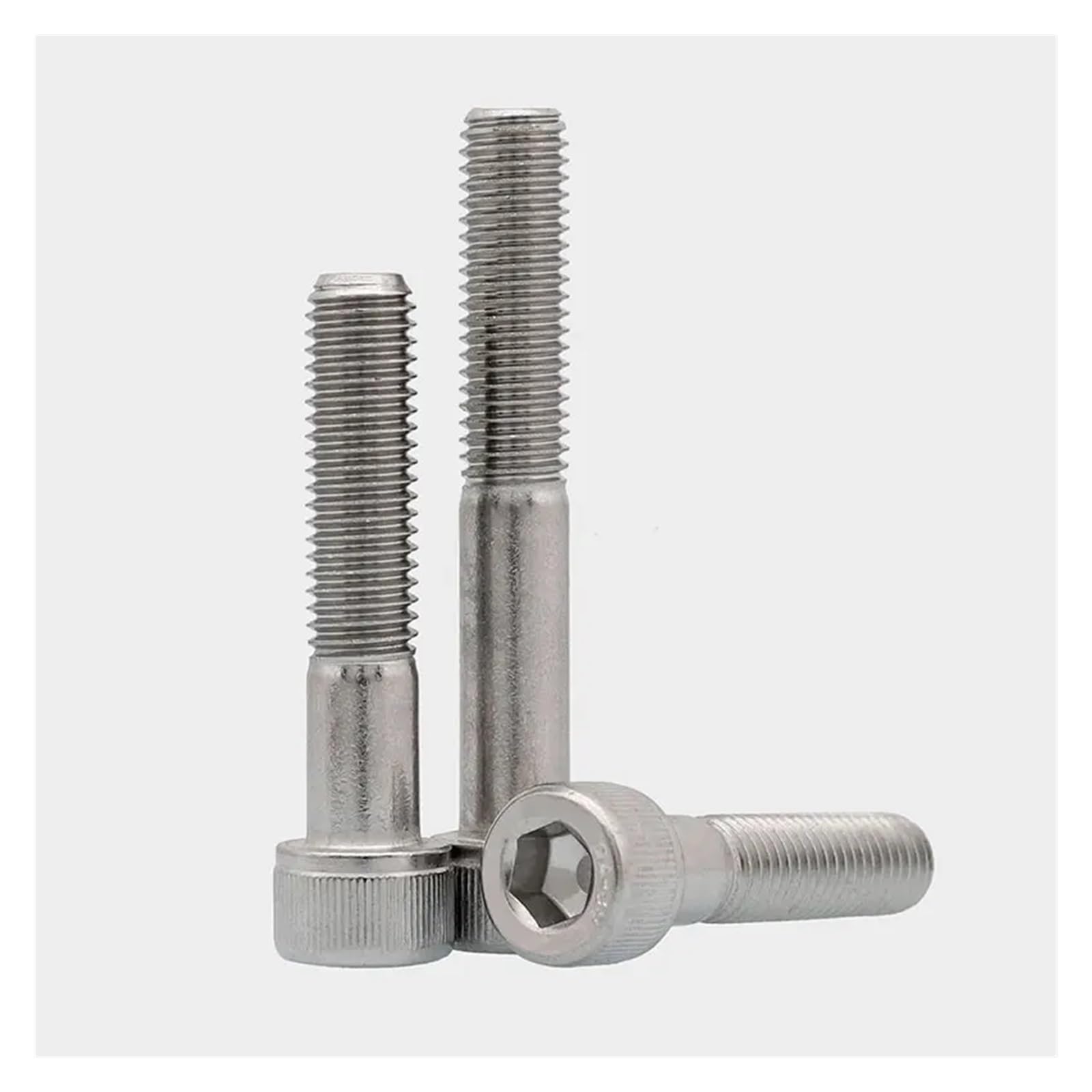 304 Acier Inoxydable M8 M10 M12 hexagone à Six pans Creux tête Demi-dent vis partiellement Filetage Allen boulons étendus (Size : M8x45mm 5pcs)