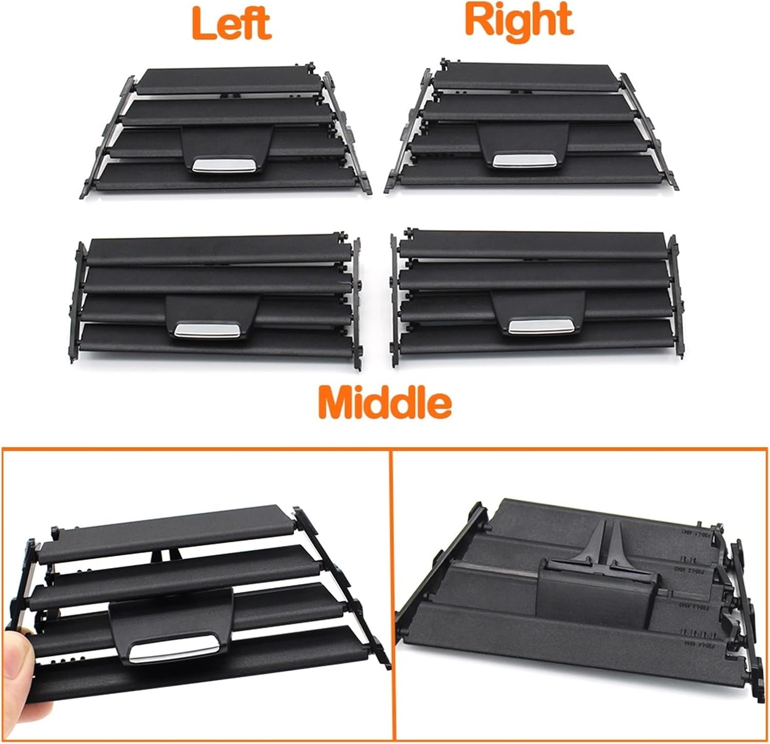 Dashboard Central Left Right Rear Air Conditioner Vent Grille Replacement Fit For BMW 3 4 Series F30 F34 F32 F33 F36 F80 F82 Car air vent replacement(Central Left)