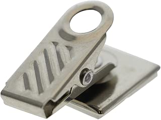 25 Pack - Premium Name Tag/ID Badge Holder Spring Clips with Metal Bulldog Clasp & Square Adhesive Back - for Badges, Buttons, and Nametags by Specialist ID - coolthings.us