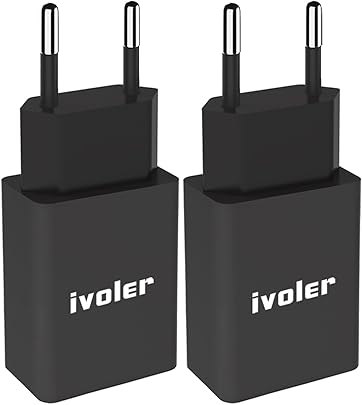 iVoler Chargeur USB Secteur Original Set 2en1 Adaptateur 2 4A C ble 1mx2 pour Universel Secteur Mural pour iPhone iPad Android Smartphone Tablette Batteries Externes etc - Noir iVoler Chargeur USB Secteur Original Set 2en1 Adaptateur 2 4A C ble 1mx2 pour Universel Secteur Mural pour iPhone iPad Android Smartphone Tablette Batteries Externes etc - Noir
