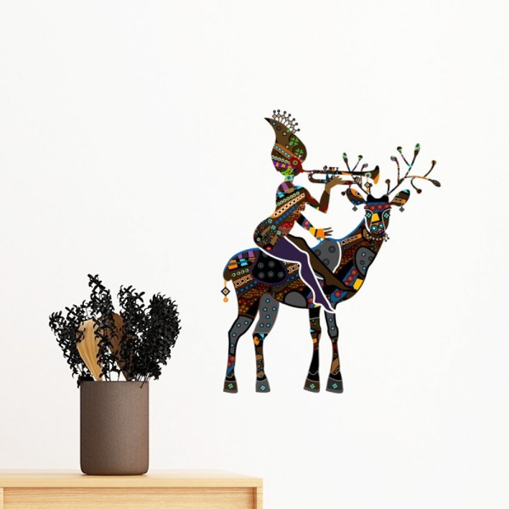 Sticker femme autochtone d'Afrique pour transformer le mur de votre chambre