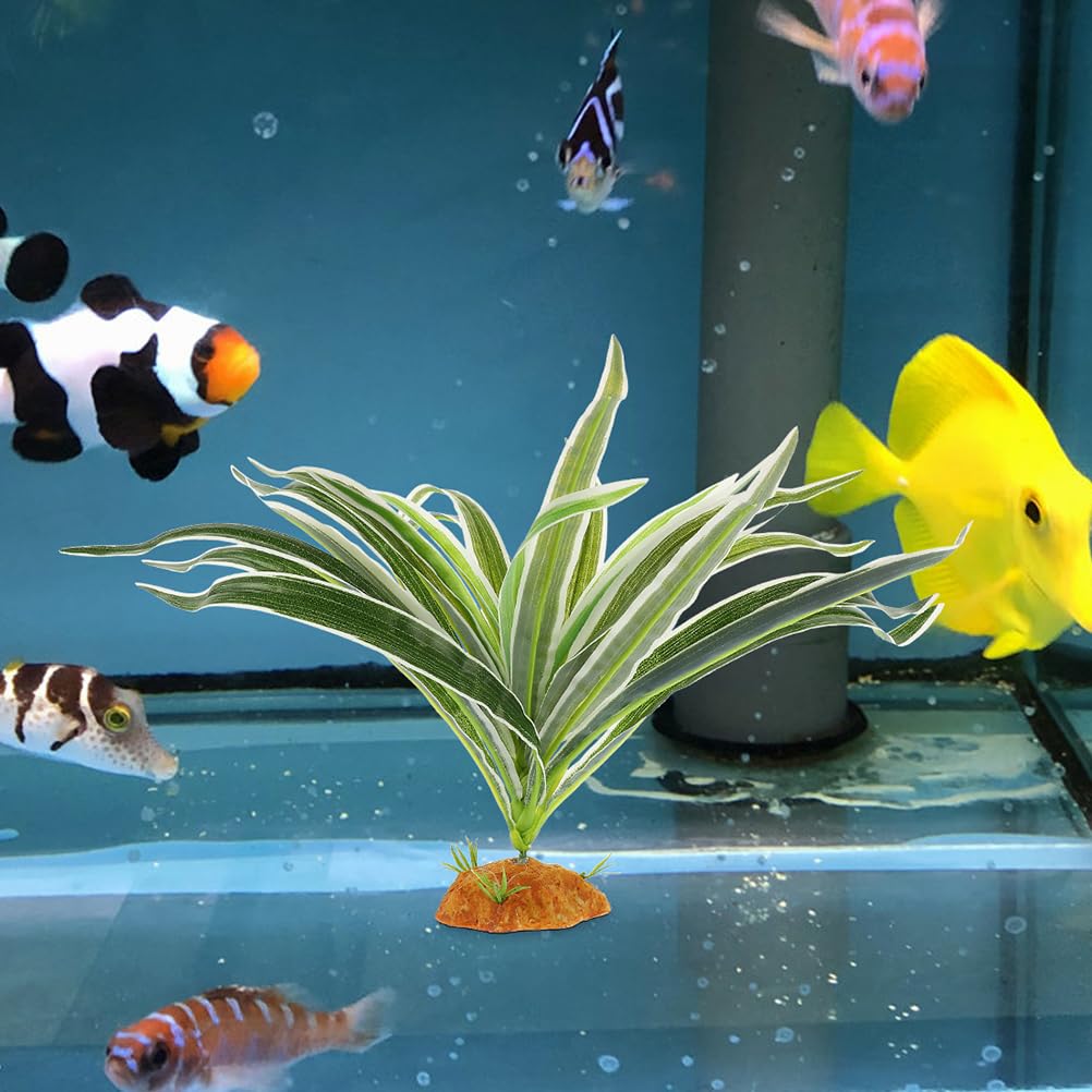 POPETPOP 2Pcs Artificial Reptile Plants for Lizard Tank Terrarium Decor Lifelike Habitat Accessories for Snake Gecko Enclosure - Image 2