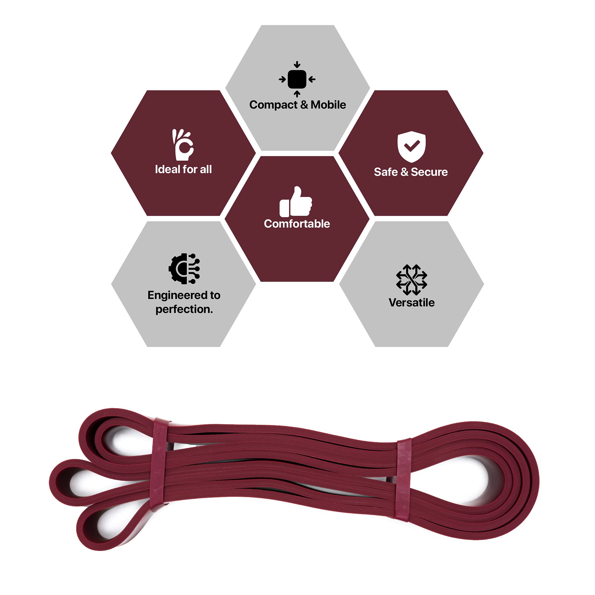 Buy Kettler Premium Eva Powerband (German Technology) (‎Burgundy