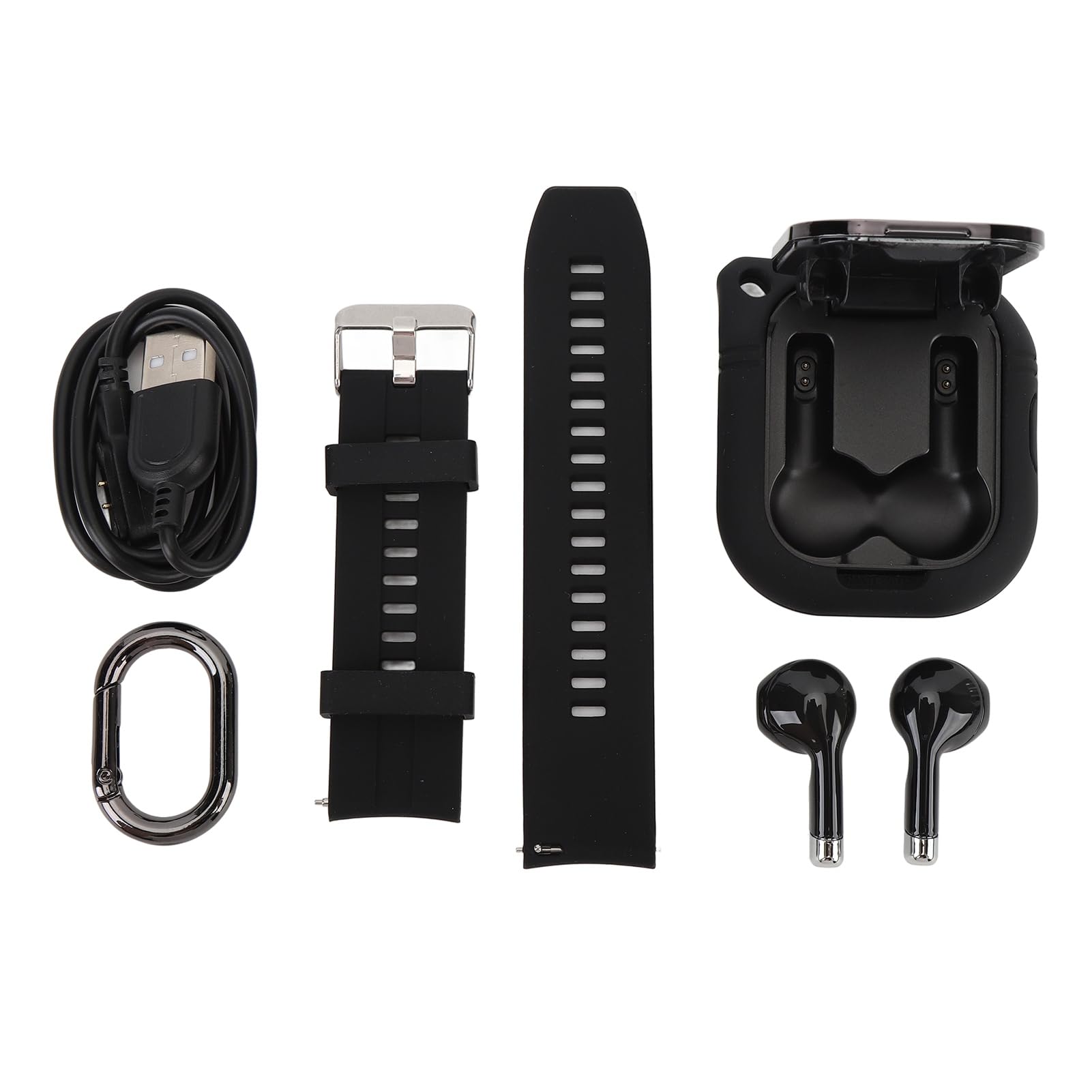 Ejoyous Reloj Inteligente 2 en 1 con Auriculares, Pantalla TFT de 2.01