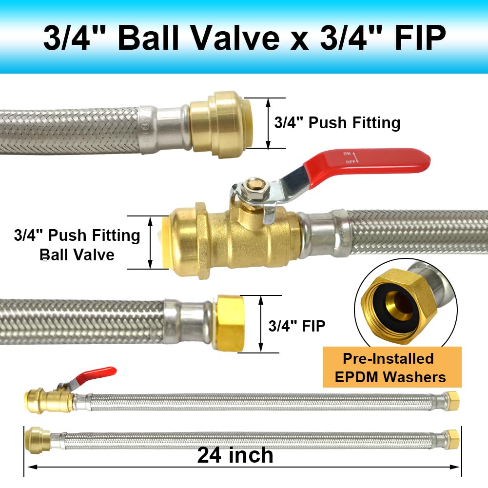 TTFLEX Water Heater Connector - 2 Pack -3
