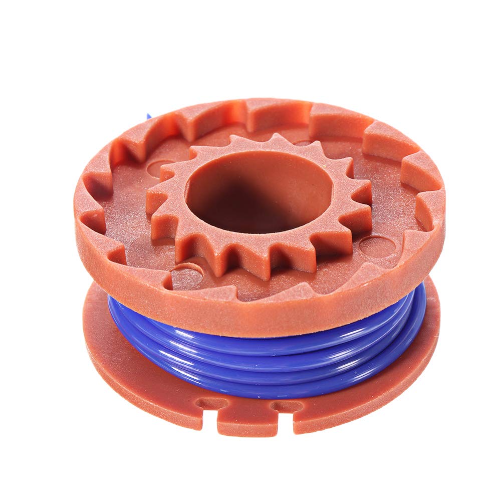 Bobine de rechange 6 + 2 fils pour coupe-bordures Worx WA0010 3 m 0,065 cm sans fil avec bouchon WA6531 GT