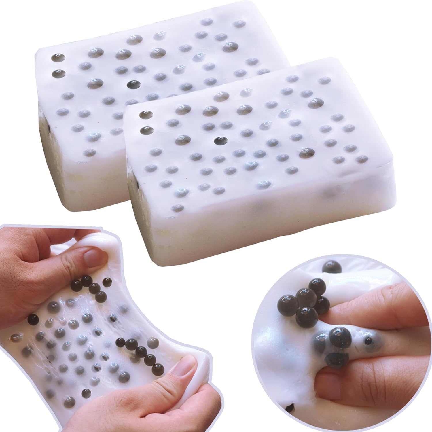 2PC Pimple Popping Toy, Slow Rise Squishy Toy, Butter Shaped Squishy, Stress Relief Fidget Toy, Portable Squeeze Plaything for Relaxation, Daily Leisure and Office Use-image-11