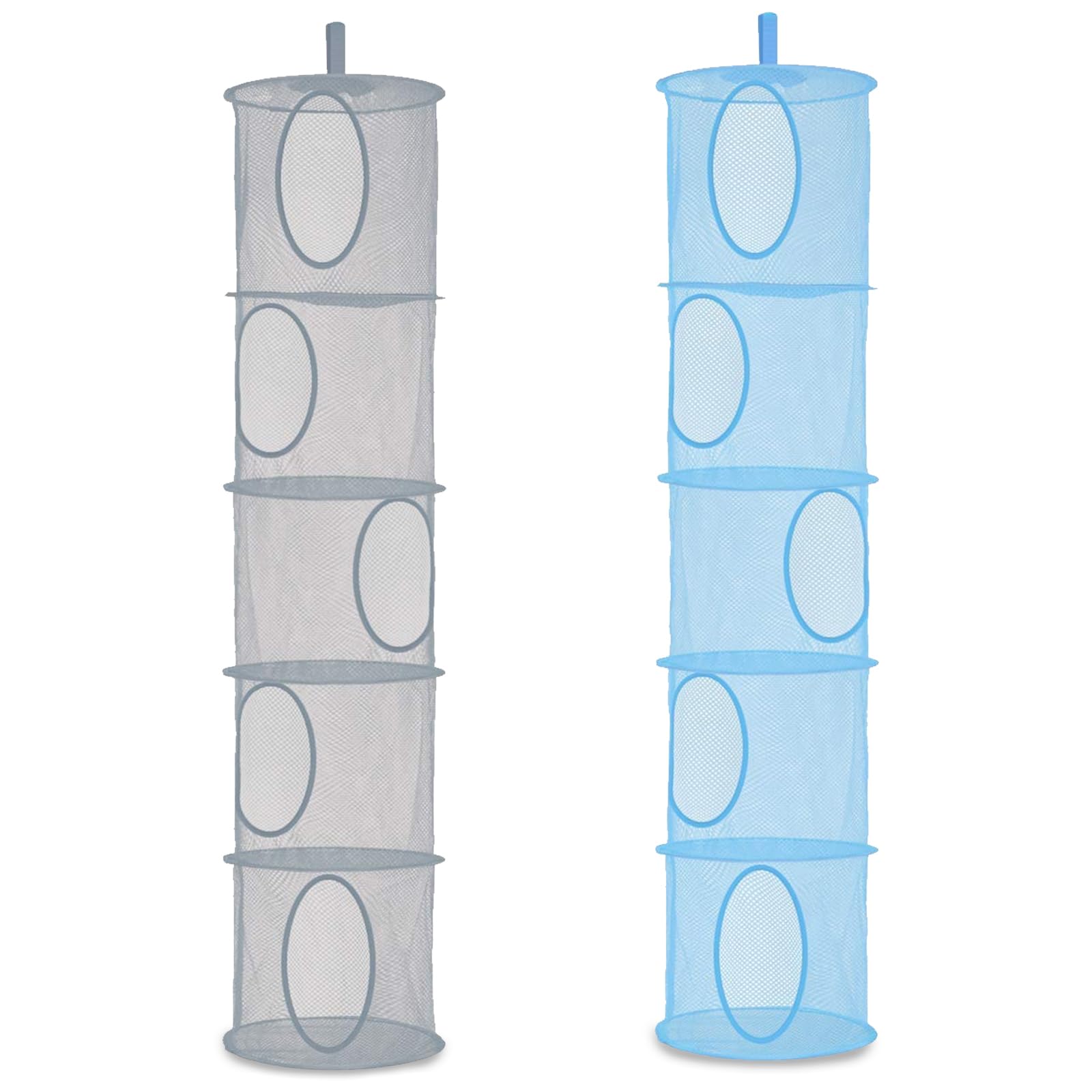 Lot De 2 Filets Rangement Suspendus 5 Niveaux - Organisateur Peluches Jouets Vêtements Gris Pliable Filet Rangement Suspendu 5 Niveaux Lot De 2 Filets Rangement Suspendus 5 Niveaux - Organisateur Peluches Jouets Vêtements Gris Pliable Filet Rangement Suspendu 5 Niveaux