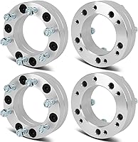SCITOO 4Pcs 2" 5x5.5 to 6x5.5 Wheel Adapters Spacers 108mm Bore 1/2" Studs for Ford E-150, Jeep CJ7, Dodge Ram 1500