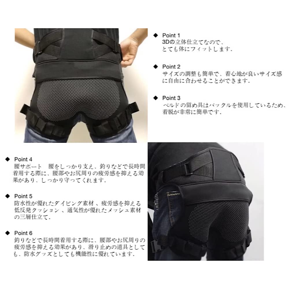 Amazon | ENCOUNTER ヒッププロテクター 尻パッド ヒップ ガード 釣り