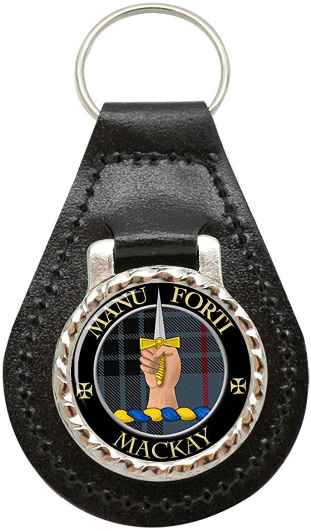 Mackay Scottish Clan Leather Key Fob