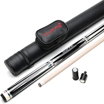 CUPPA Pool Cue Sticks with Case 12.75mm/11.75mm Tip Size Options