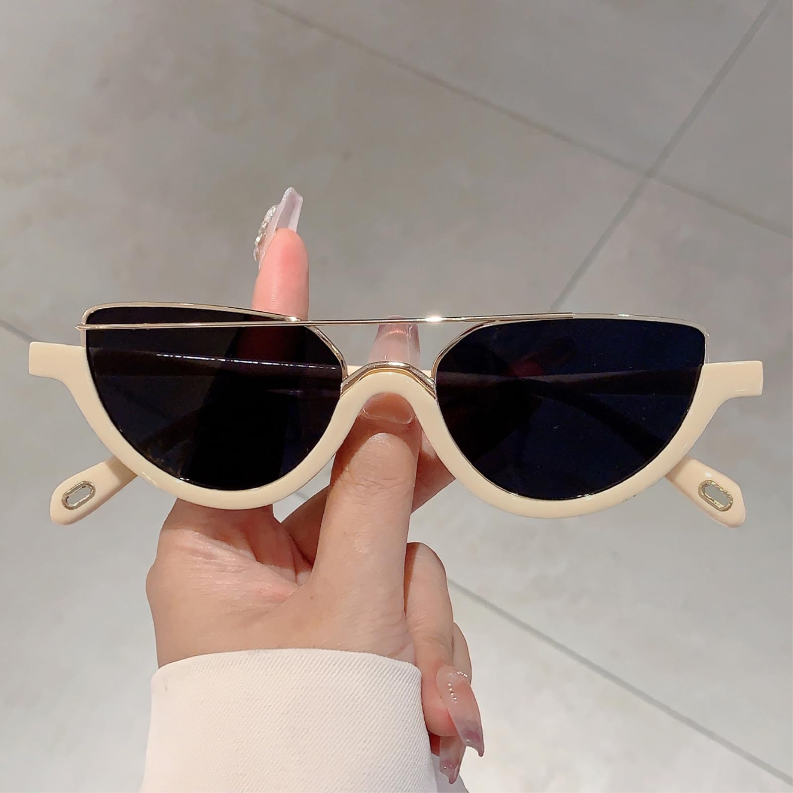 Sonnenbrille Cat Eye Für Frauen Uv400 Retro Leopard Mode Strandausflüge Und Outdoor Gelegenheiten-beige Grey Shows
