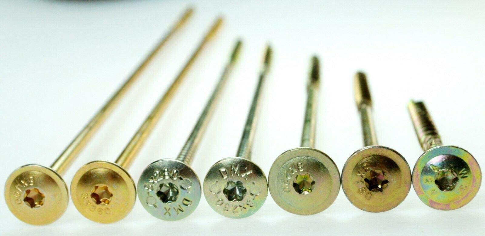 Viti Per Legno A Testa Piatta Tellerkopf Con TORX, 6x60-200mm, Zincate, Dresselhaus JDplus, Made In Germany