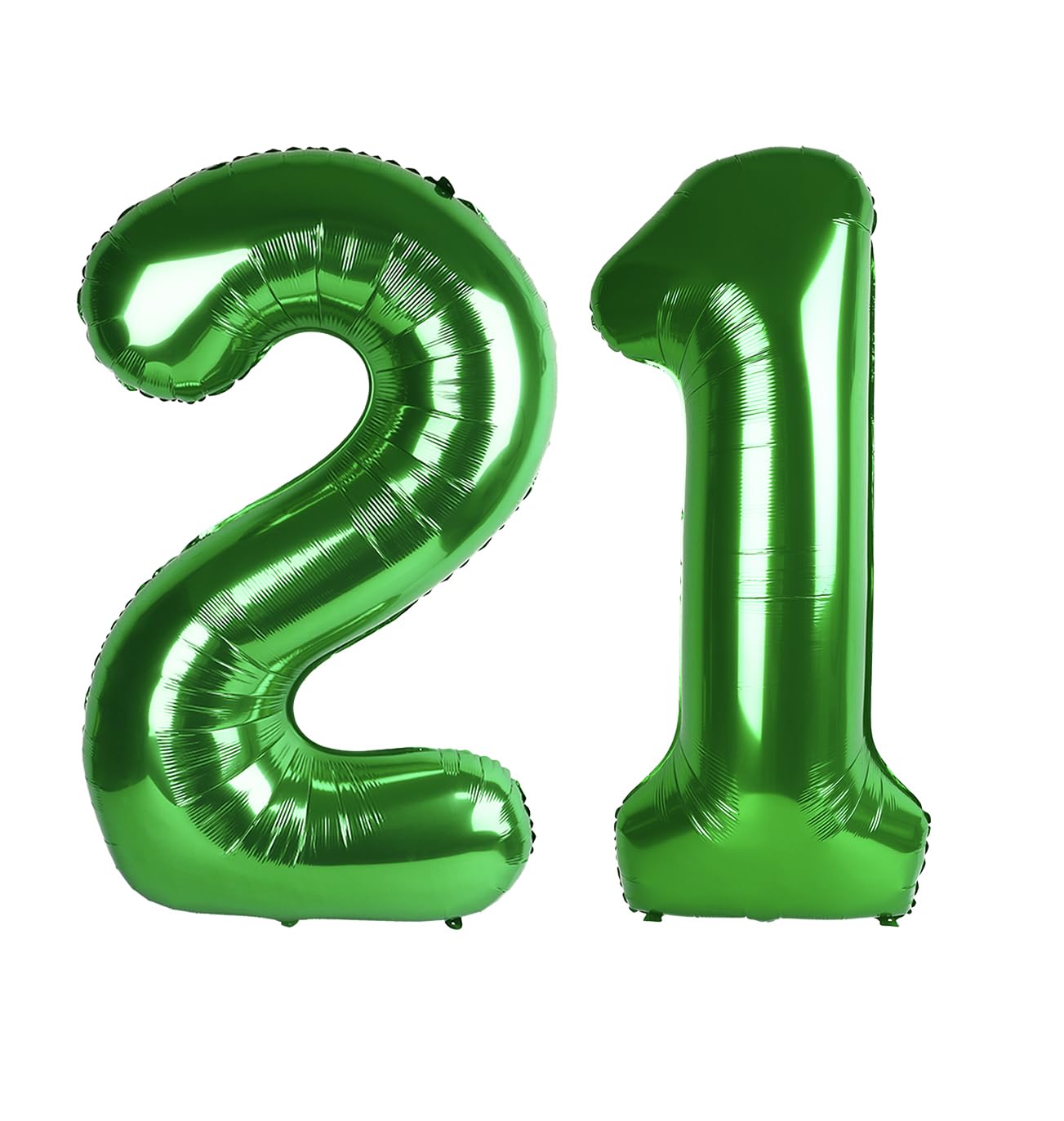Green Number 21 Balloon 40 Inch, 21st Birthday Party Decorations Men Women