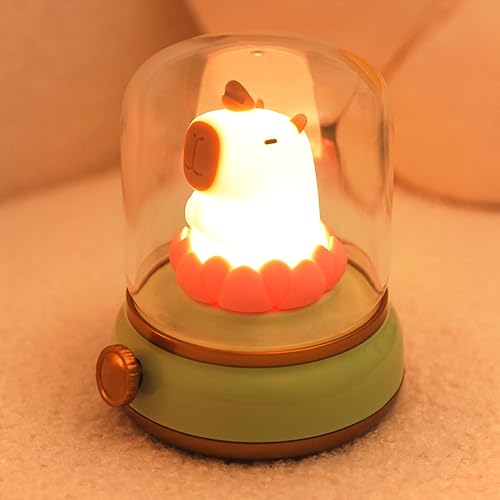 Miniatura 16 de Lámpara de noche sin llama tipo vela, adorable, luz LED, estilo lámpara de queroseno, con luz ámbar y llama de silicona, recargable, regulable para