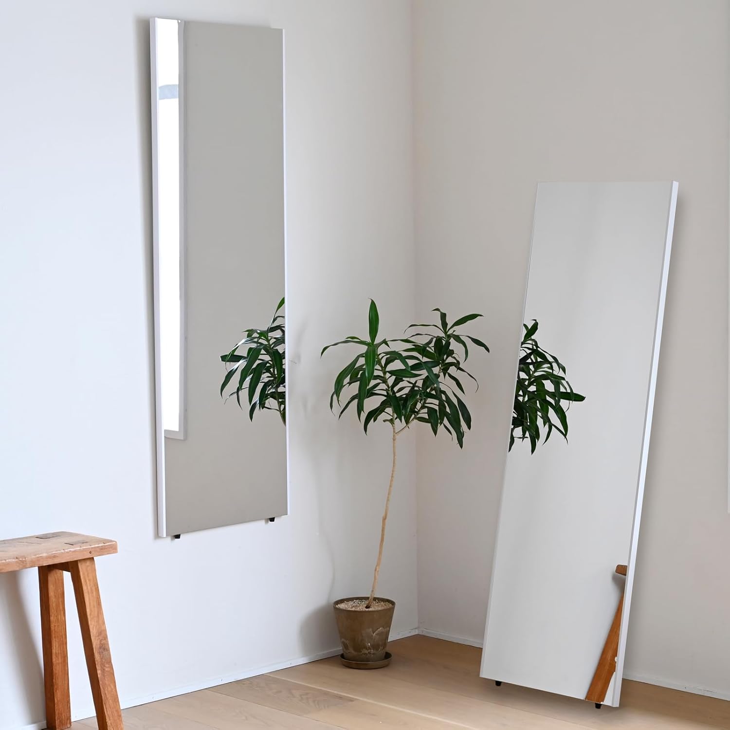 80s アイアンフレーム スタンドミラー 姿見レトロポップ モダン