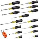 80021 Tool Set, Screwdriver and Nut Driver Tool Kit with Assorted Tips, Magnetizer / De-Magnetizer, 16-Piece, Home Improvement