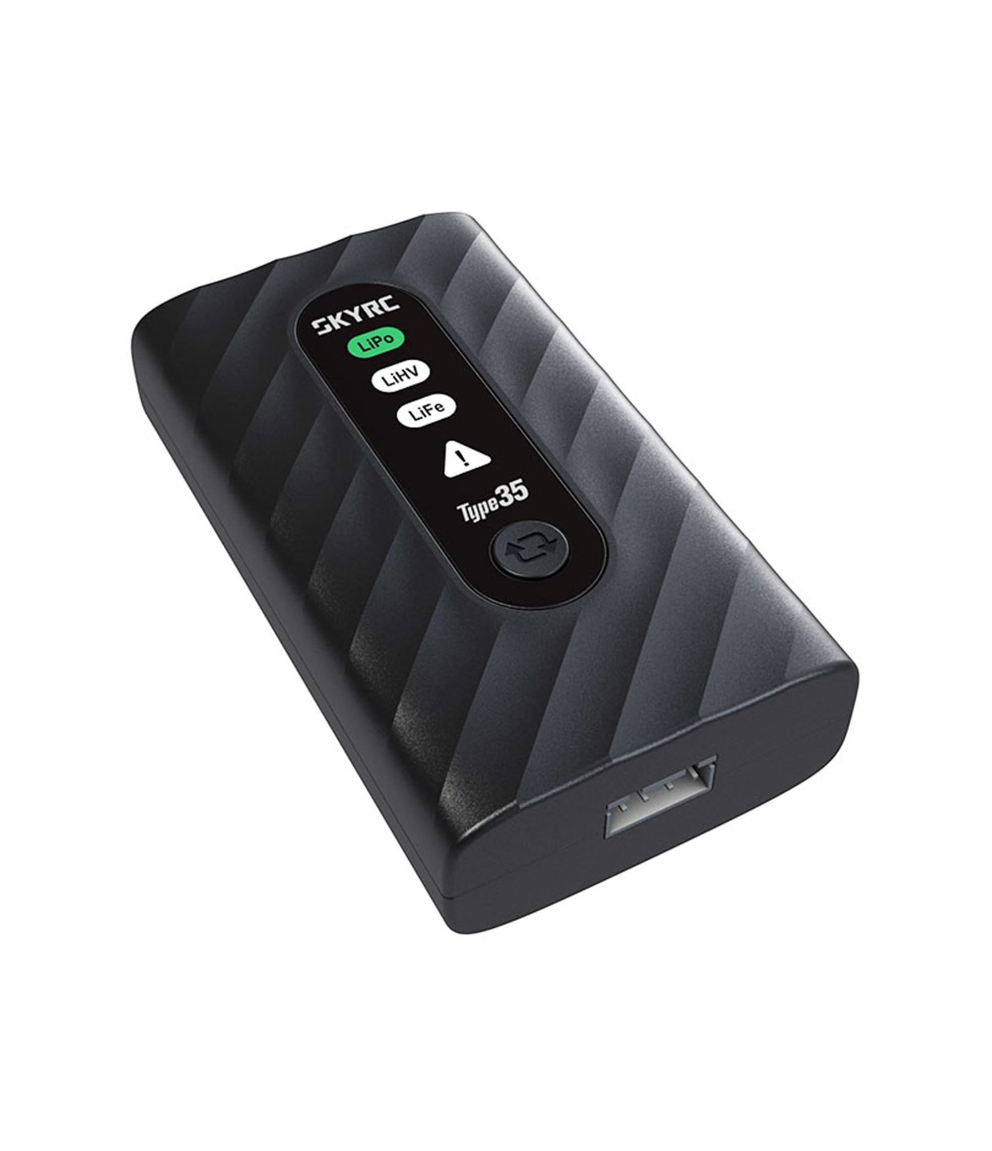 Portable RC Lipo Balance Battery Charger 2S 3S 4S 35W USB C, SKYRC Type35 Smart PD Power Fast Charging for 7.4V 11.1V 14.8V LiPo LiHV LiFe Batteries, Compact Lightweight Mini Pocket-Size Field Travel