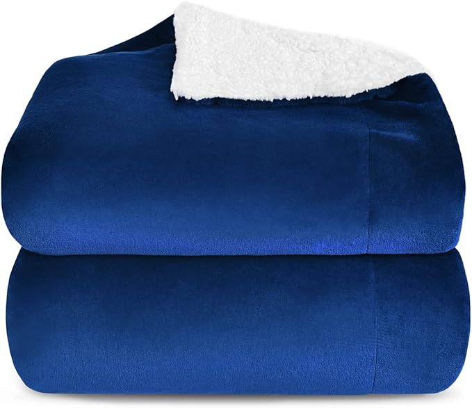 KAWAHONEY Sherpa Blanket Queen Size, Thick Fleece Soft Warm Blanket for