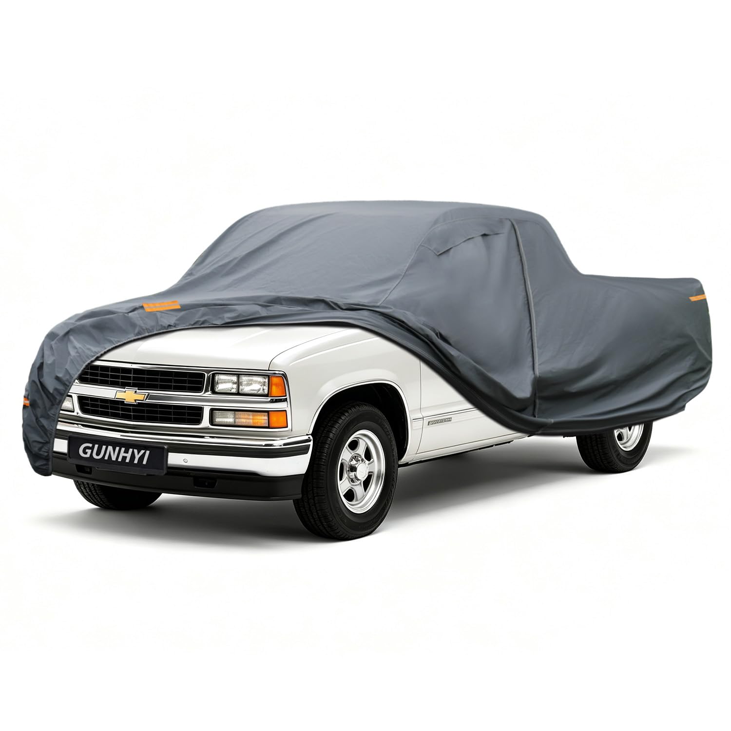 GUNHYI Premium Truck Cover Custom Fit Chevrolet S10, 16 Layers Heavy Duty Truck Cover Waterproof All Weather with Zipper Door for Sun Rain Snow Dust Uv Protection