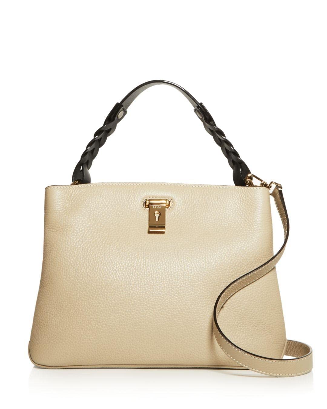 Bally Lucyle Ladies 6229784 Beige Leather Shoulder Bag