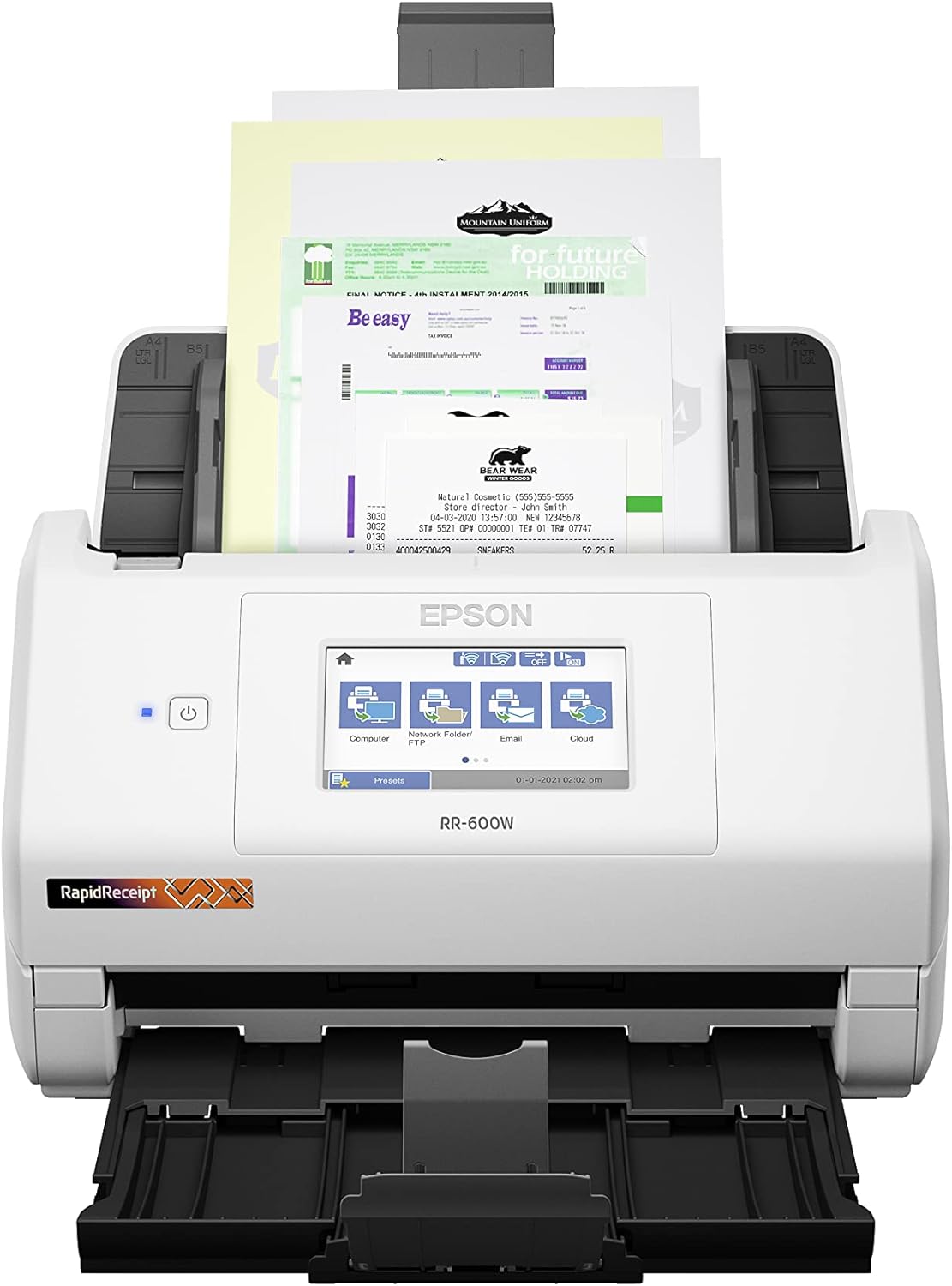 Epson RapidReceipt RR-600W Wireless Desktop Color Duplex Receipt
