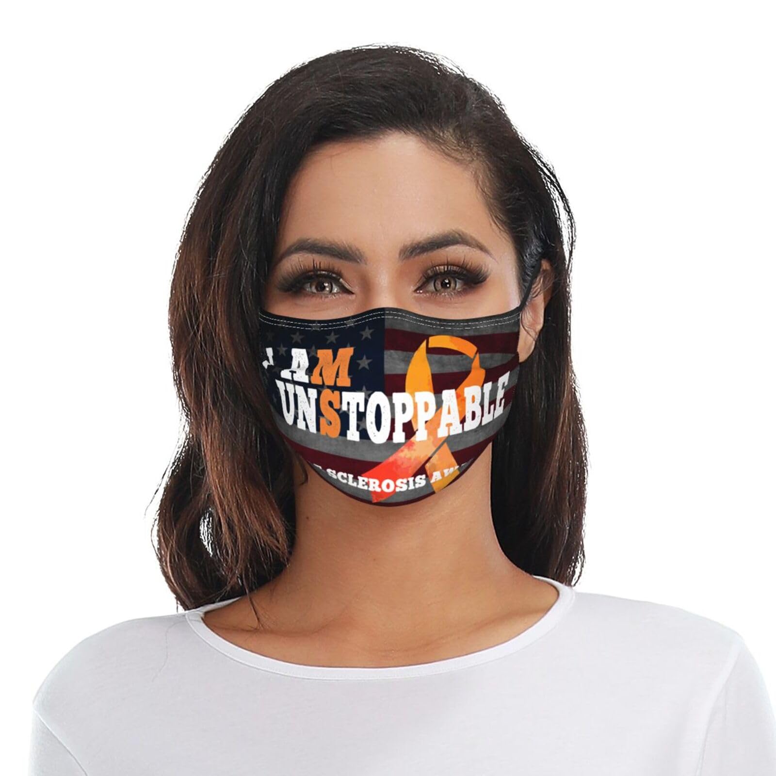 Multiple Sclerosis Awareness Adult Dust Mask Adjustable Dust Face with 2 Filter34