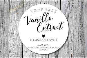 Homemade Vanilla Extract Labels