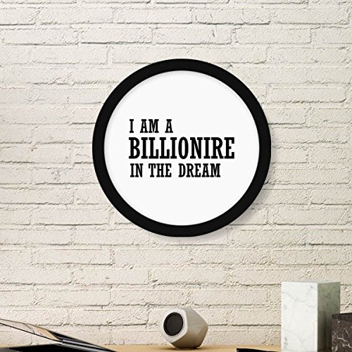 Cadre photo rond Je suis Un Millionnaire en bois pour salon élégant - 2