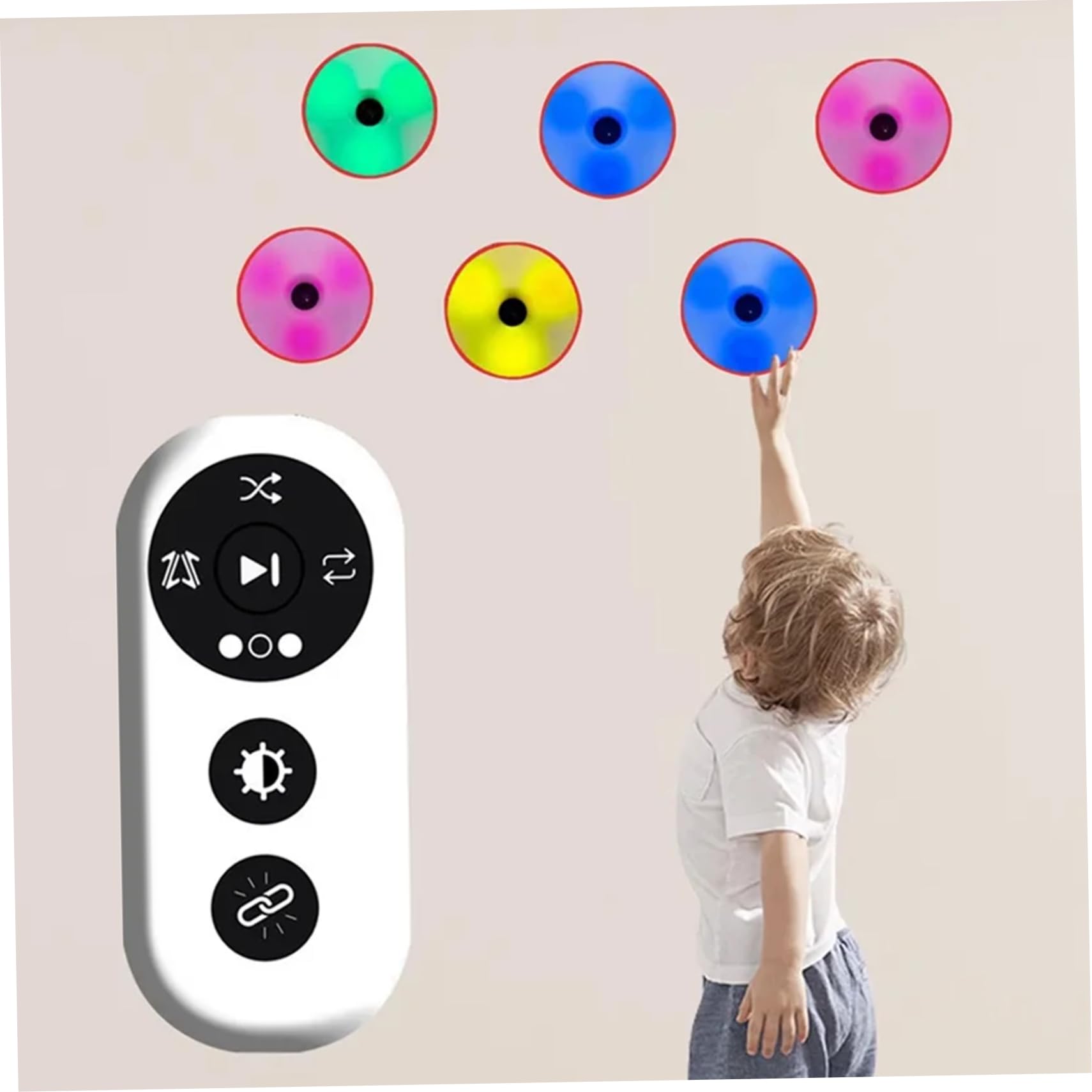 Gcroet 4 Unids/Set Luces de Entrenamiento de Reacciones, 4 Modos de Luces de Reacciones de Velocidad Entrenamiento con Carga USB para Fitness, Baloncesto, Fútbol..